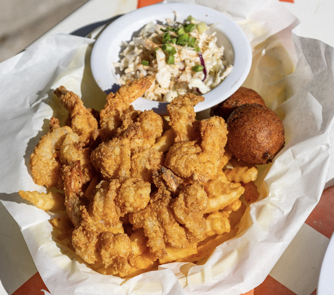 Butterflied Shrimp Basket