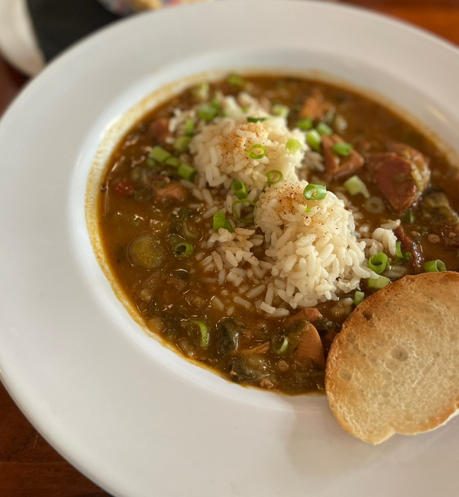 Bowl of Chicken and Sausage Gumbo