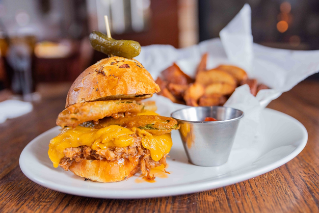 BBQ Pulled Pork & Fried Pickles