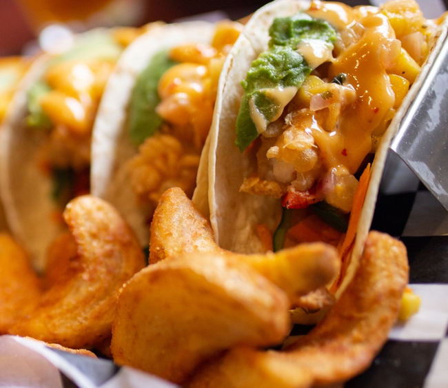Crispy Chili Shrimp Tacos