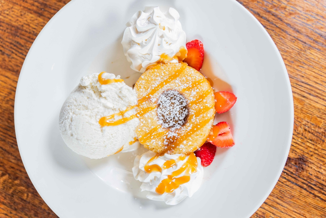 Salted Caramel Vanilla Bean Lava Cake