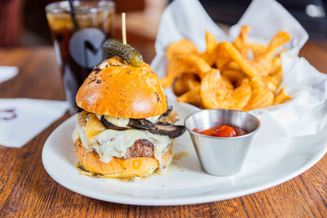 Portabello Mushroom & Swiss Burger
