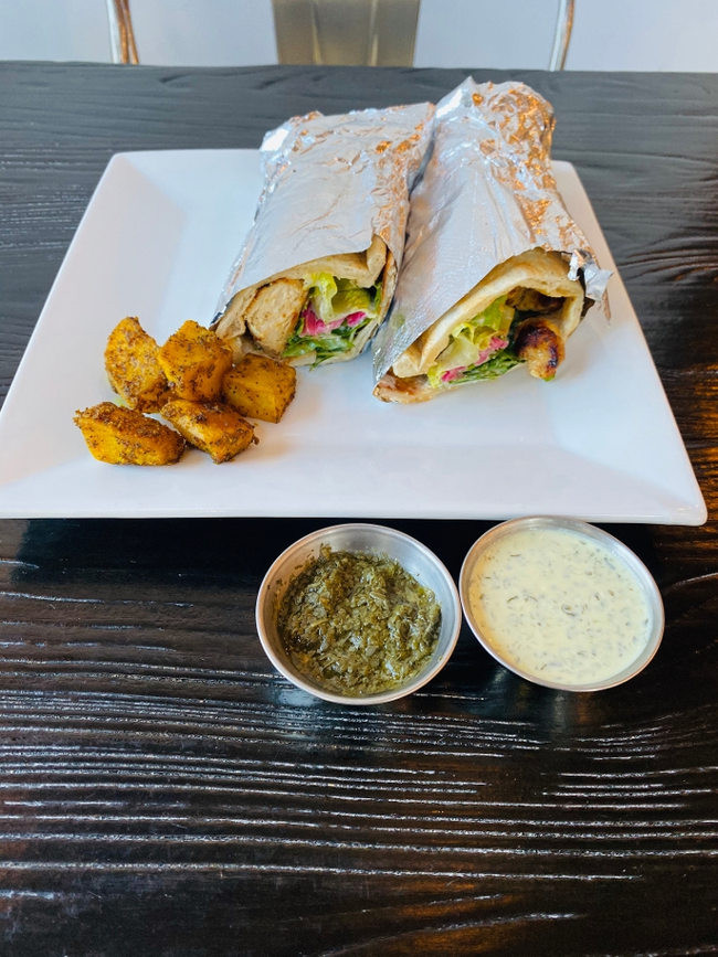 Lunch Chicken Kabob Wrap