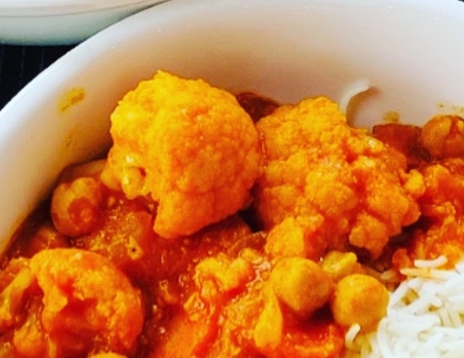 Cauliflower chickpeas Small Plate