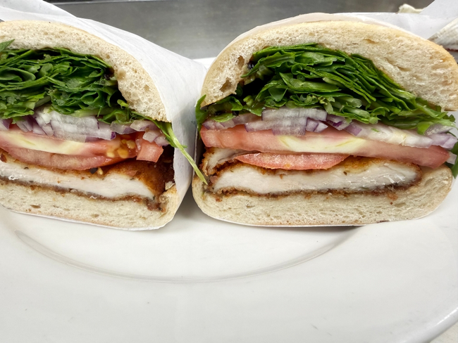 Crispy Chicken Arugula Panini