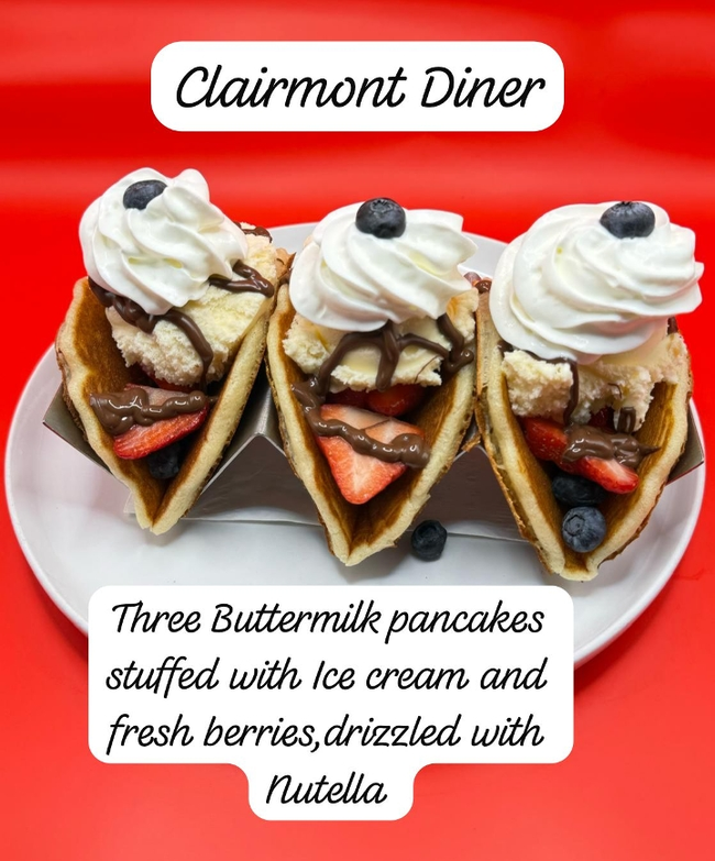 Nutella Ice Cream Pancake Tacos