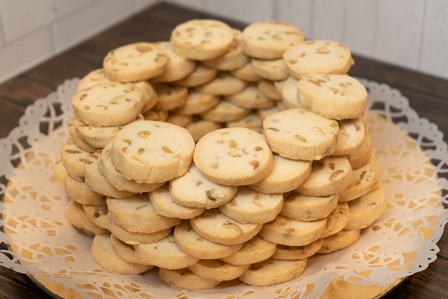 Pistachio Shortbread Cookies by the LB