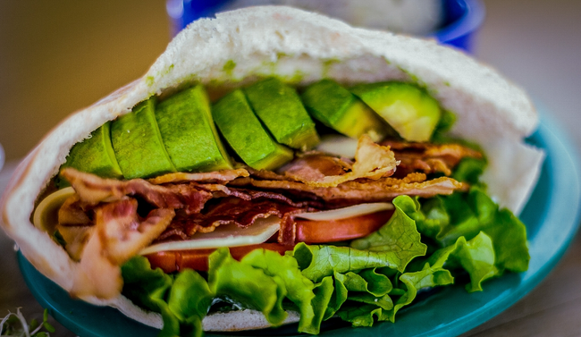 Bacon Avocado Pita *