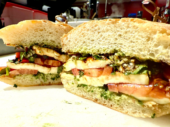 Balsamic Glazed Caprese Ciabatta  (V)