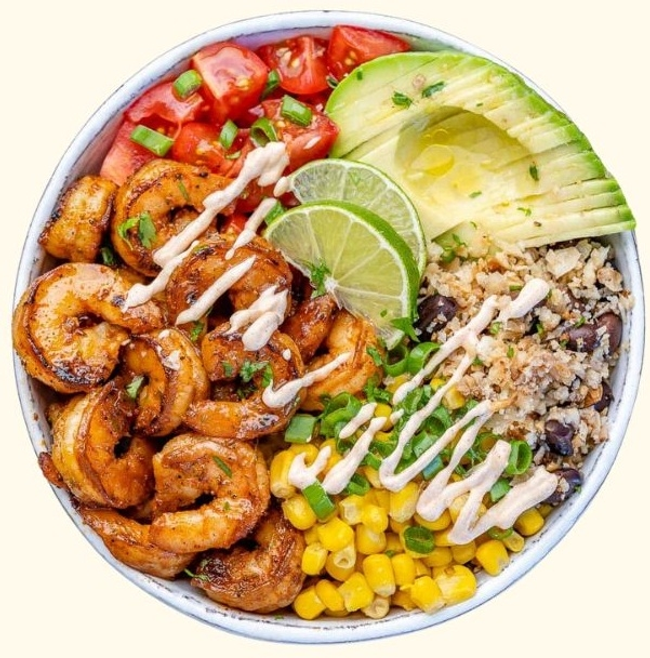 Fire Grilled Shrimp Bowl