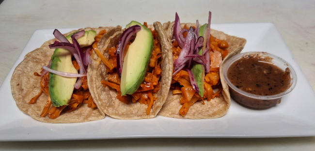 Jackfruit Pibil Tacos (3) (Vegetarian)