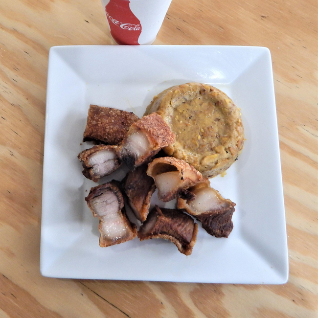 Mofongo Plate PorkBelly Fried Chicharron Frito