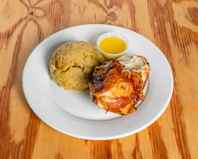 Mofongo Plate Chicken Qrtr. Pollo