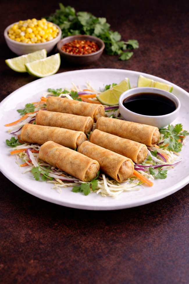 Corn Spring Rolls (8 pcs)