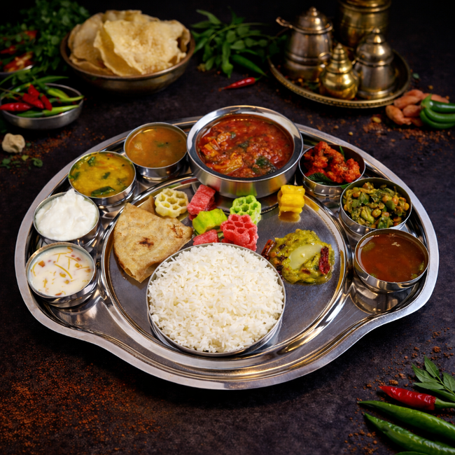 Veg Thali (Serves 2 people)