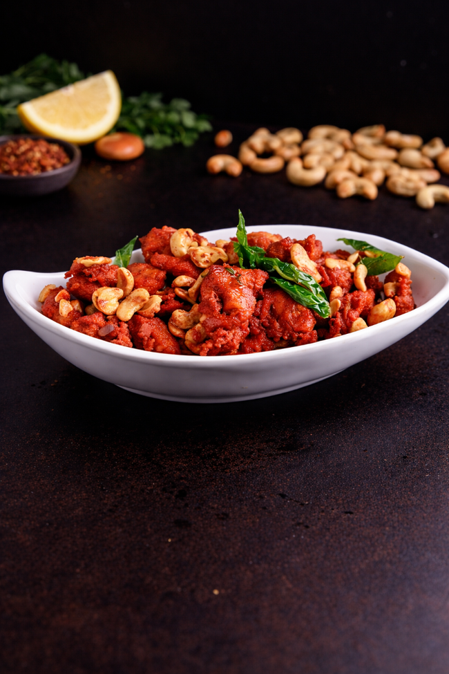 Jeedipappu Chicken Pakodi (Cashew Chicken Pakodi)