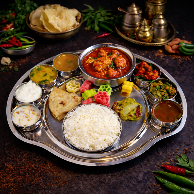 Chicken Thali (Serves 2 people)