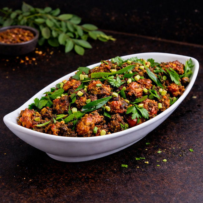 Munagaku Chicken (Drumstick Leaf Chicken)