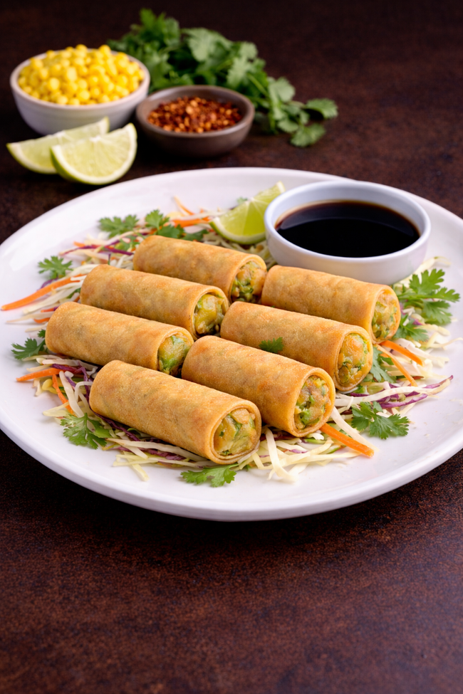 Veg Spring Rolls (6 pcs)