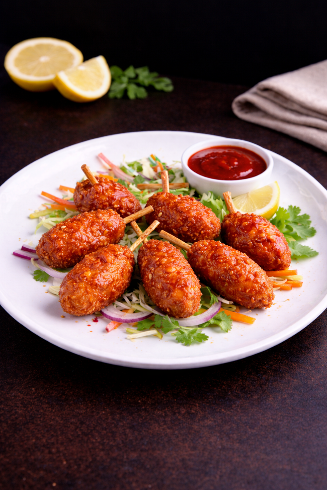 Veg Lollipops (Sauce, 6 pcs)