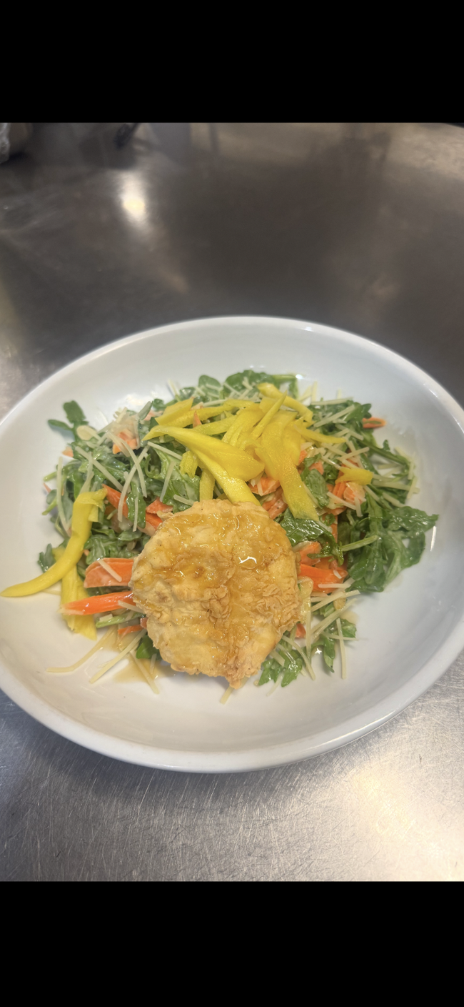 Honey Fried Goat Cheese Salad