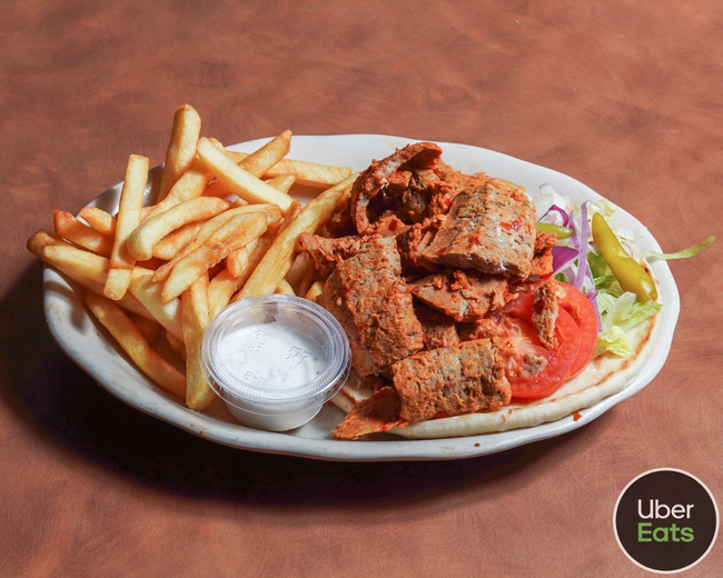 Gyros (spicy) on Pita