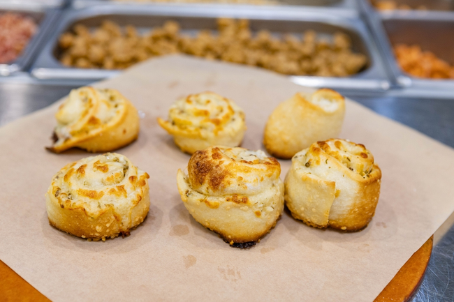 Pinn wheel Garlic Bread