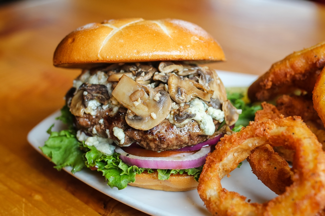 Bleu & Mushroom Burger