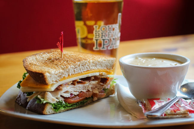 1/2 Turkey Club & Soup