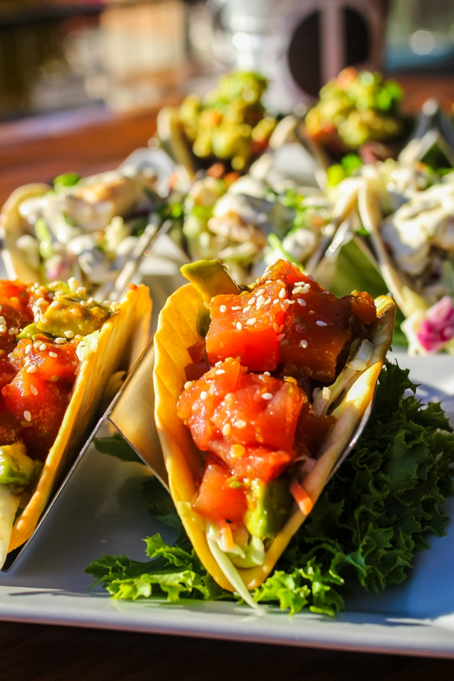Ahi Poke Tacos