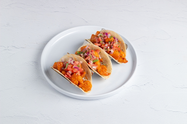 BUFFALO SHRIMP TACOS