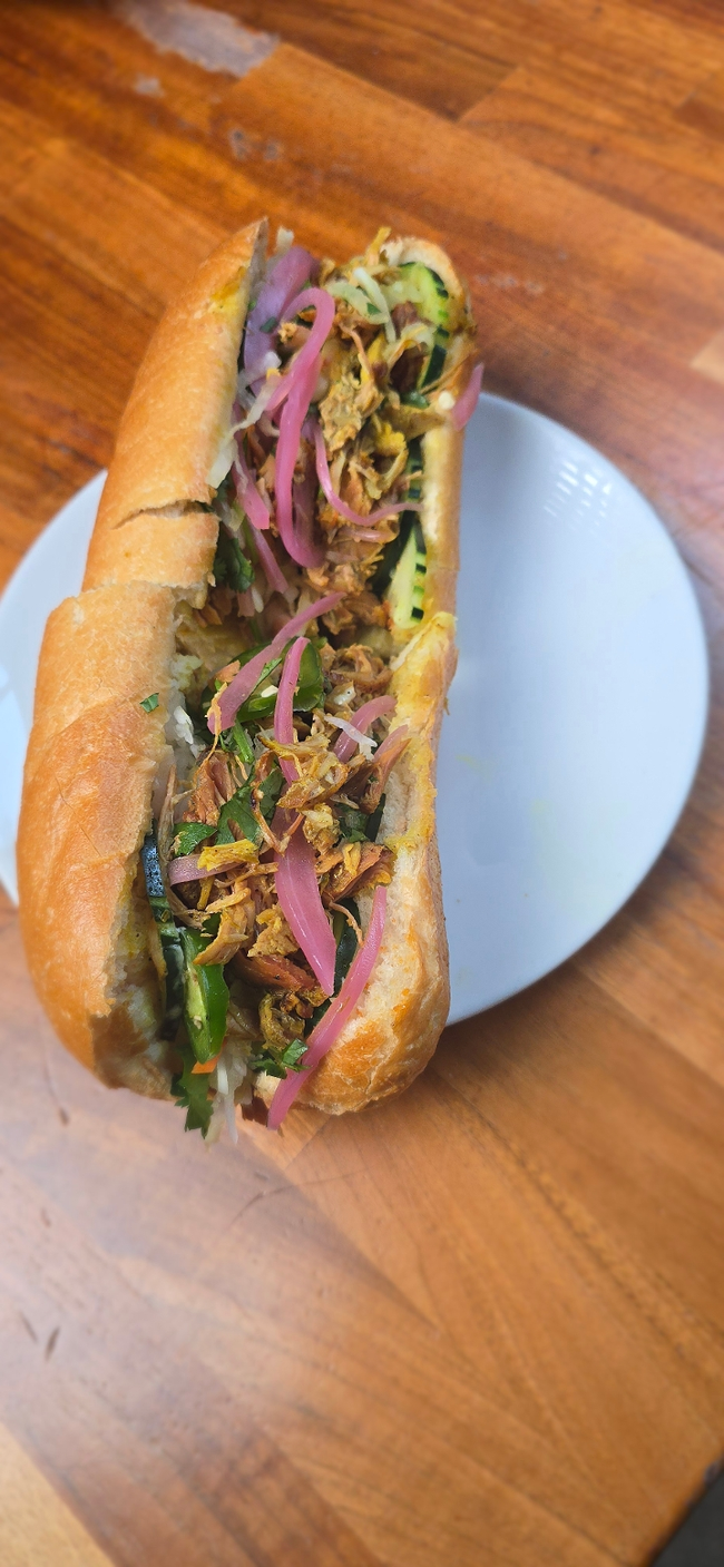Chicken Curry Banh Mi