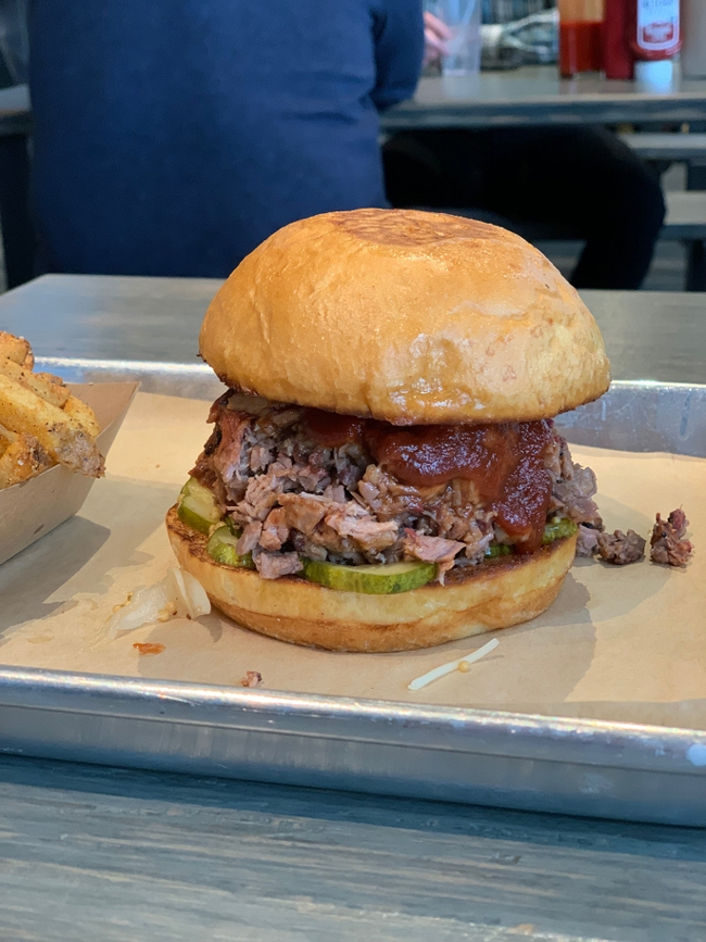 Chopped Brisket Sandwich