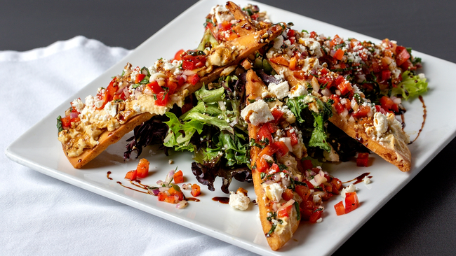 Hummus and Pita Salad