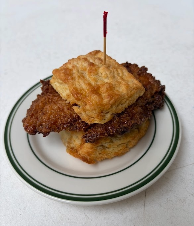 Fried Chicken Biscuit Sandwich
