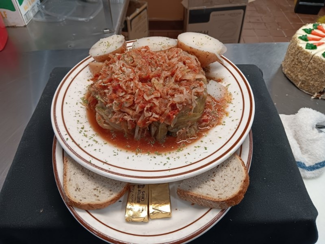 Stuffed Cabbage (2) w/ potatoes