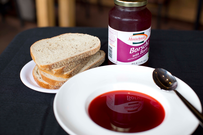 Cold Borscht with Sour Cream