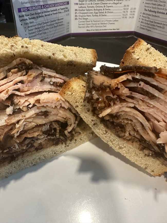 Turkey-Pastrami Sandwich