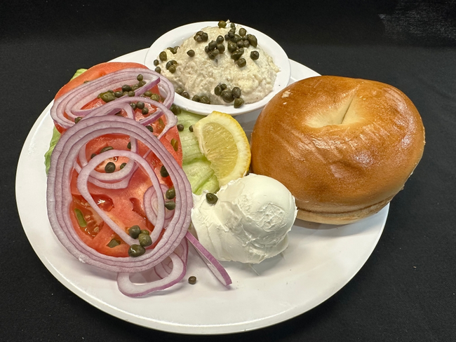 Combo 19a White Fish Salad, Cream Cheese, Onion and Tomato (Copy)