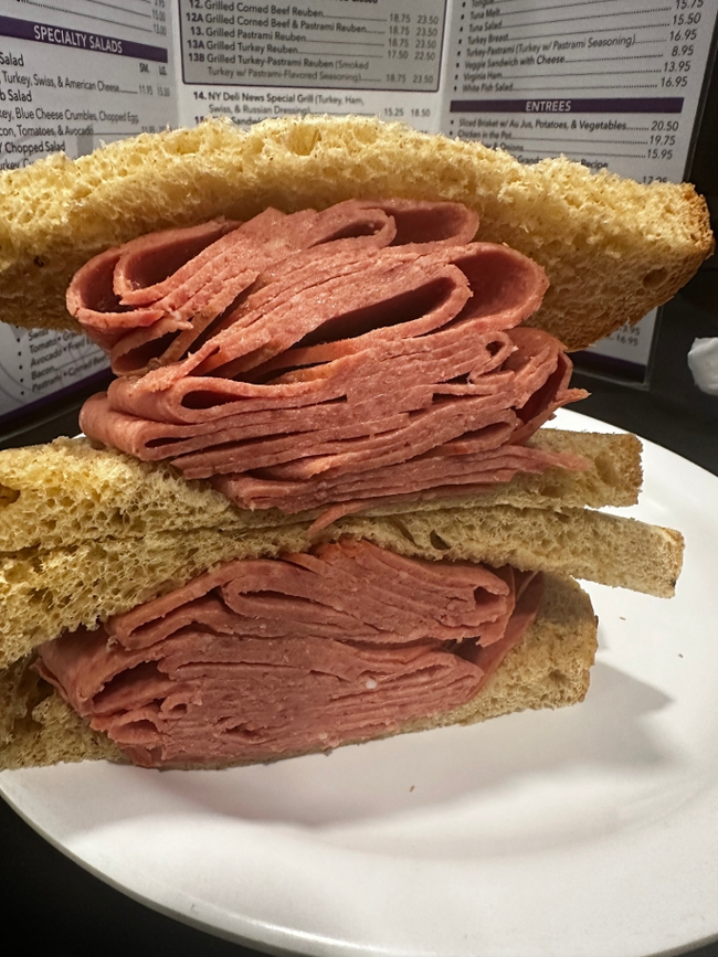 Kosher Bologna Sandwich