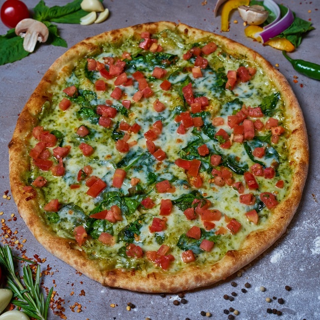Pesto Spinachi Pizza