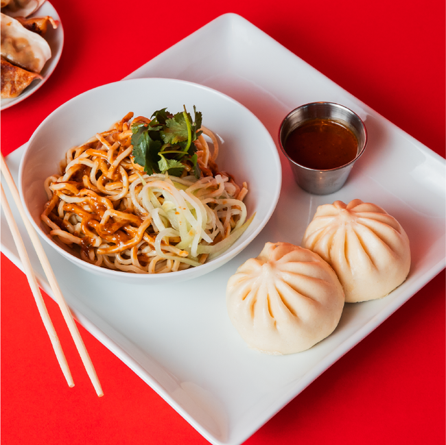 2 Bao + Noodle Salad