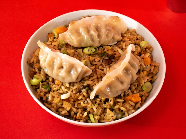 Vegetable Dumpling Fried Rice