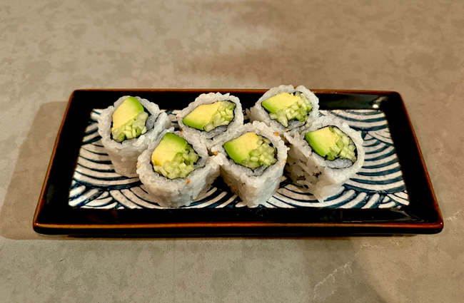 Avocado and cucumber