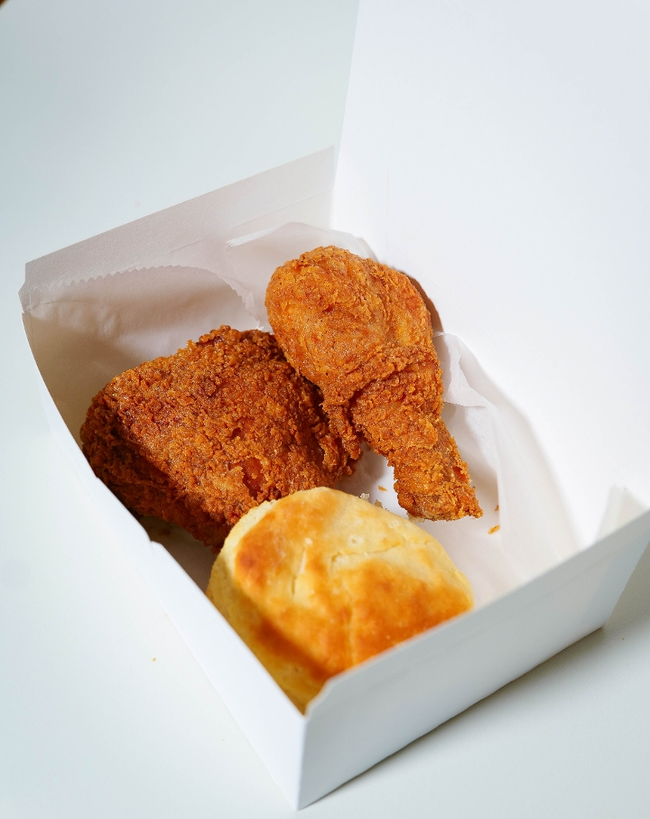 Two piece & a biscuit