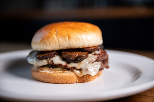 Mushroom Swiss Burger