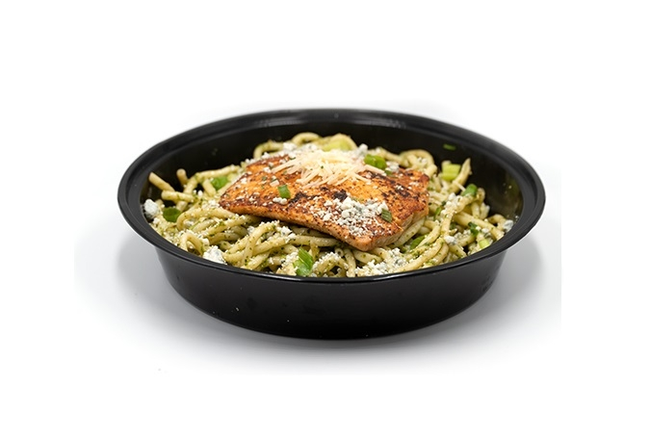 Blackened Salmon Pesto