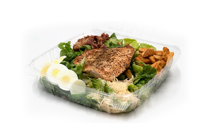 Grilled Salmon Caesar Salad