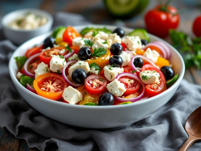 Heirloom Tomato Greek Salad