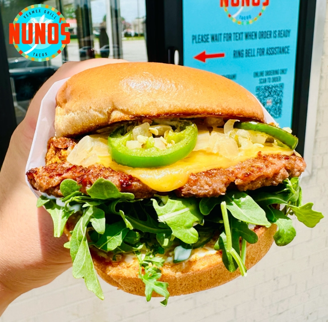 GREEK FETA ARUGULA BRUGER